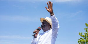 Photo of Raila Odinga in Lodwar town on October 13, 2023