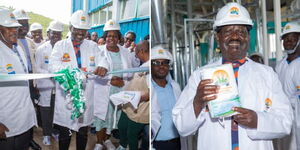 Raila launching Kigoto Maize Mill in Homa Bay County 