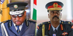 Nairobi Governor Mike Sonko (left) and NMS Boss Mohammed Badi (right).