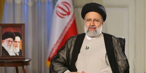 A photo of Iran President Ebrahim Raisi