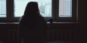 File image of a photo a lonely woman 