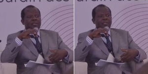 Former Jubilee Secretary General Raphael Tuju during a meeting in Rabat, Morocco on Thursday July 7, 2023