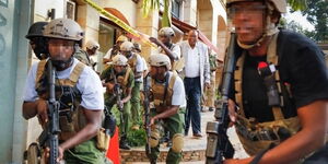 Recce Squad officers during the 2019 Dusit terror attack in Nairobi