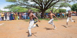KWS rangers recruitment exercise on April 15, 2024.