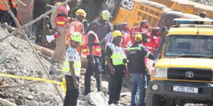 Rescue missions on the collapsed South C building undergoing on Sunday, January 4, 2025.