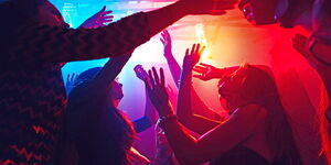 Revelers at a nightclub in Nairobi