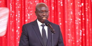 Deputy Rigathi Gachagua speaking at State House, Nakuru on December 31, 2023.