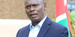 Kiambu Governor William Kabogo addressing the media 