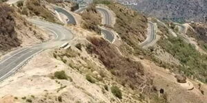 A section of the Maron-Sambalat Road in Elgeyo Marakwet