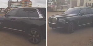 A file image of a Ksh41 million Rolls Royce Cullinan pictured along Thika Road.