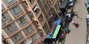 A photo of the apartment buidling in Roysambu where the incident occurred on January 14, 2024