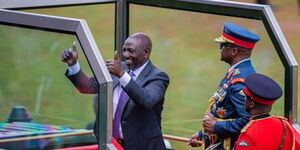 President William Ruto during the Madaraka Day celebrations in Moi Stadium, Embu County on Thursday, June 1, 2023.
