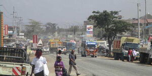 A photo of  busy Nairobi estate