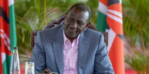 President William Ruto at a meeting with Italian government officials at State House Nairobi on March 19, 2024.