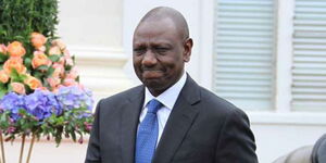 President William Ruto takes a walk during a past event 