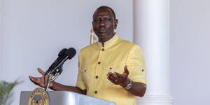 President William Ruto addressing MCAs at state house on on Monday, March 11, 2024. 