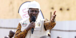 Ruto Helmet Pointing Hands