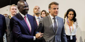 Ruto with Macron