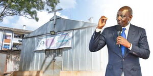 A collage of President William Ruto and the State House Chapel, September 14, 2025. 