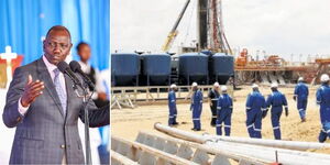 President William Ruto speaking on Sunday May 20, 2023 and oil exploration in South Lokichar basin project