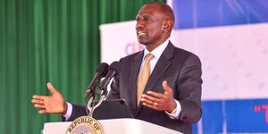 President William Ruto speaking during the launch of the Open University of Kenya on August, 2023.