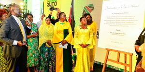 President William Ruto during the signing of the Kenya Kwanza Women's Charter on June 20, 2022.