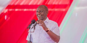 President William Ruto speaking during a church service at Isiolo on Sunday, May 21, 2023.