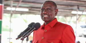 President William Ruto speaking during a meeting with Jubilee leaders at State House Nakuru on January 11, 2023.