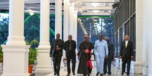 President William Ruto meets the Kenya Conference of Catholic Bishops (KCCB) at the State House in Nairobi on April 12, 2024.