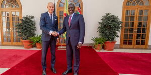 President William Ruto and GCA CEO Patrick Verkooijen at State House.