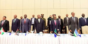President William Ruto in a meeting with East Africa Community member state Presidents 