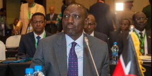 A photo of President William Ruto in Djibouti during the 14th Ordinary meeting of the Intergovernmental Authority on Development (IGAD) Assembly of Heads of State on June 12, 2023. 