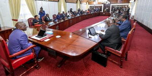 President William Ruto chairing a cabinet meeting on January 31, 2023.