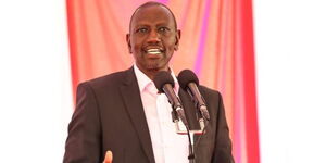 President William Ruto addressing Meru residents on Saturday April 22, 2023