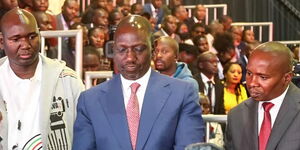President William Ruto (in blue suit) launches the 5,000 digitized government services at KICC on June 30, 2023.
