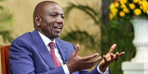 President William Ruto speaking during a Media Engagement, at State House, Nairobi on May, 14, 2023.