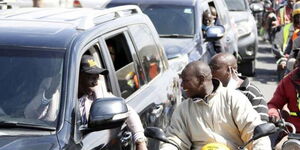 Ruto Speaking to Boda Boda Rider