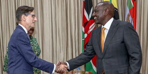 President William Ruto receiving a delegation from World Bank at State House, Nairobi on February 7, 2023.