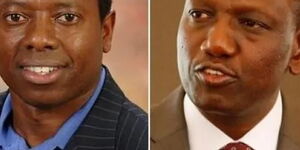 Deputy President William Ruto and his brother David Ruto (R)