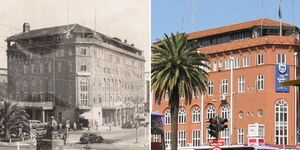 A collage image of Stanbic Bank along Kenyatta Avenue.