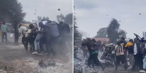 Nairobi Governor Johnson Sakaja stoned during visit in Kibera