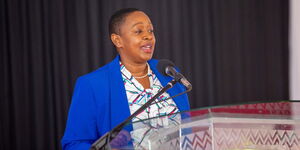 Nominated Member of Parliament Sabina Chege speaking during the National Prayer Breakfast on June 7, 2023.