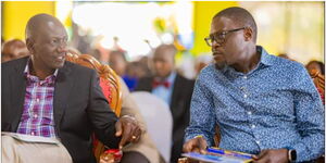 Johnson Sakaja and William Ruto