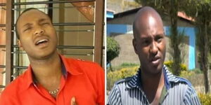 A side-by-side image of Gospel musician Sammy Boy. 