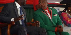 Undated image of DP William Ruto and Nominated Member of Parliament David Sankok 