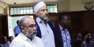 Sarrai Group directors from left Rakesh Kumar Bverts, Sarbjit Singh Rai and Stephen Chege Kirumba.