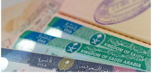 A photo of a Saudi Arabian Visa 