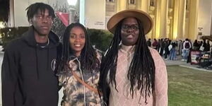 Margaret Seda poses for a photo with her daughter, Audrey and Nigel in Maple Valley, USA. 