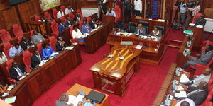 proceedings underway at the Senate during a past session