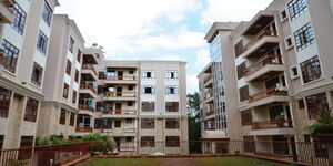 Several apartment blocks located in Kilimani Nairobi